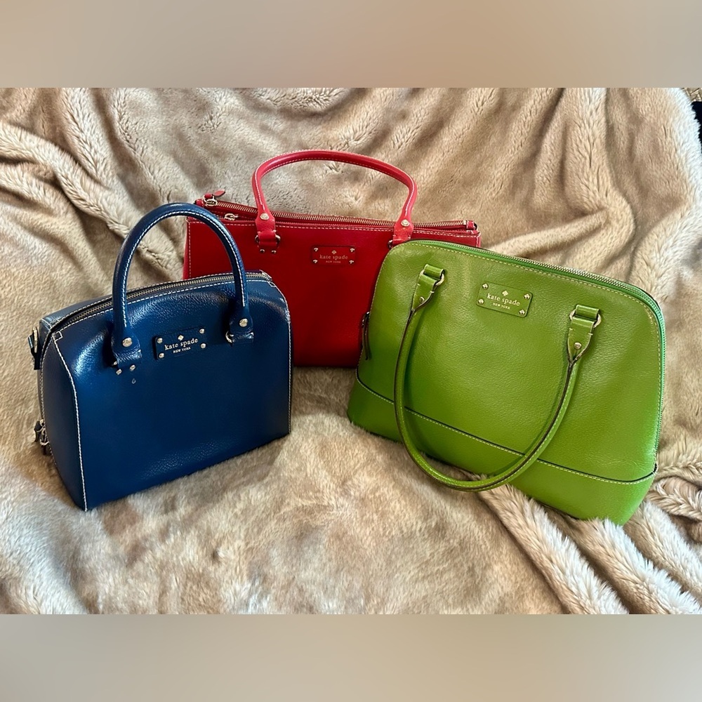 Kate Spade set of three Leather Handbags​​